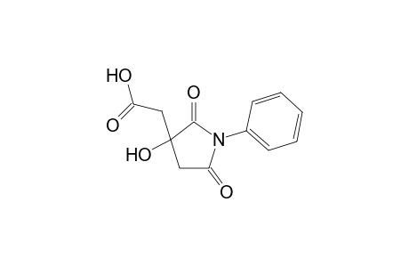 1H-Pyrrole-3-acetic acid, tetrahydro-3-hydroxy-2,5-dioxo-1-phenyl-