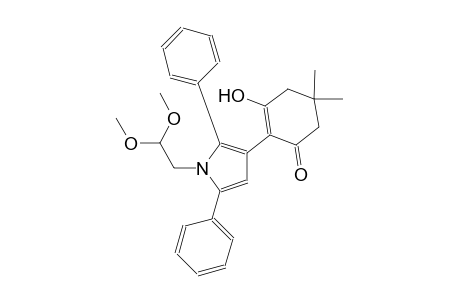 2-cyclohexen-1-one, 2-[1-(2,2-dimethoxyethyl)-2,5-diphenyl-1H-pyrrol-3-yl]-3-hydroxy-5,5-dimethyl-