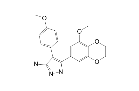 4-(4-Methoxyphenyl)-5-(3-methoxy-4,5-ethylenedioxyphenyl)-1H-pyrazol-3-amine