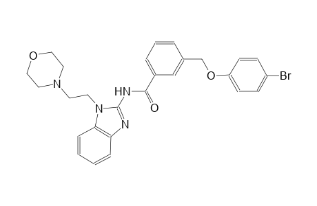 3-[(4-bromophenoxy)methyl]-N-{1-[2-(4-morpholinyl)ethyl]-1H-benzimidazol-2-yl}benzamide