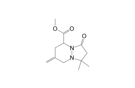 HEXAHYDRO-1,1-DIMETHYL-7-METHYLENE-3-OXO-1H-PYRAZOLO-[1,2-A]-PYRIDAZINE-5-CARBOXYLIC-ACID-METHYLESTER