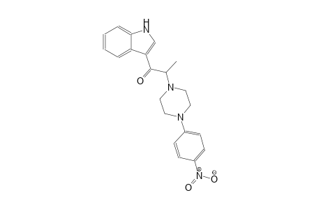 1-(1H-indol-3-yl)-2-[4-(4-nitrophenyl)-1-piperazinyl]-1-propanone