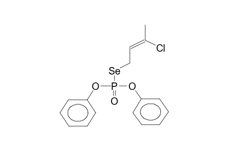 O,O-DIPHENYL-SE-(3-CHLORO-2-BUTENYL)SELENOPHOSPHATE