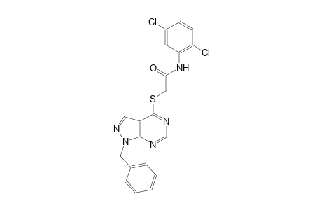 2-[(1-benzyl-1H-pyrazolo[3,4-d]pyrimidin-4-yl)sulfanyl]-N-(2,5-dichlorophenyl)acetamide