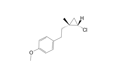 (1R*,2S*)-1-Chloro-2-(2-(4-methoxyphenyl)ethyl)-2-methylcyclopropane