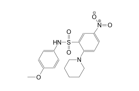 N-(4-methoxyphenyl)-5-nitro-2-(1-piperidinyl)benzenesulfonamide