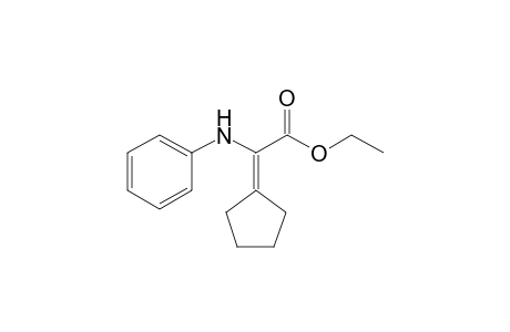 Ethyl anilino(cyclopentylidene)acetate