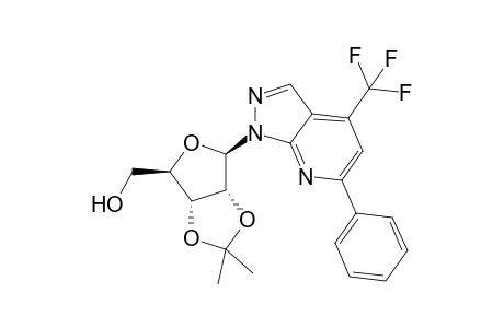 4-(trifluoromethyl)-1-(2,3-o-isopropylidene-,beta.,D-ribofuranosyl)-6-phenyl-1H-pyrazolo[3,4-b]pyridine