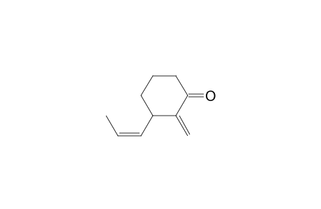 Cyclohexanone, 2-methylene-3-(1-propenyl)-, (Z)-