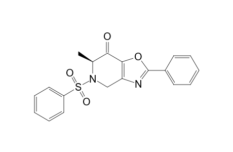 (6S)-5-(benzenesulfonyl)-6-methyl-2-phenyl-4,6-dihydro-[1,3]oxazolo[4,5-c]pyridin-7-one