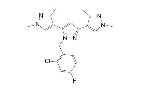 1'-(2-chloro-4-fluorobenzyl)-1,1'',3,3''-tetramethyl-1H,1'H,1''H-4,3':5',4''-terpyrazole