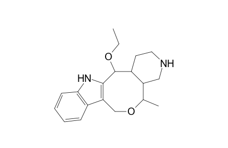 Pyrido[4',3':6,7]oxocino[4,3-b]indole, 13-ethoxy-1,2,3,4,4a,5,7,12,13,13a-decahydro-5-methyl-