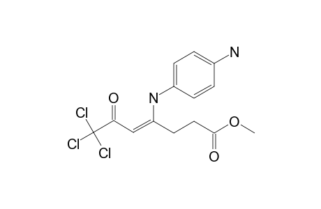 METHYL-7,7,7-TRICHLORO-4-[(4'-AMINOPHENYL)-AMINO]-6-OXO-4-HEPTENOATE