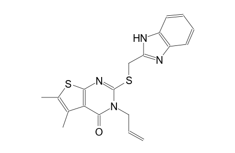 3-allyl-2-[(1H-benzimidazol-2-ylmethyl)sulfanyl]-5,6-dimethylthieno[2,3-d]pyrimidin-4(3H)-one