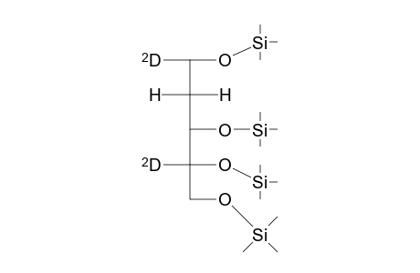Pentitol-1,4-D2, 2-desoxy-tetrakis-O-(trimethylsilyl)-