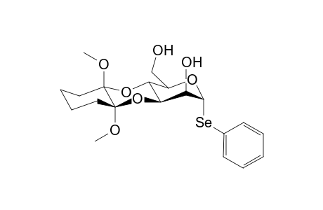 (1'S,2'S)-Phenyl 3,4-O-(1',2'-dimethoxycyclohexane-1',2'-diyl)-1-seleno-.alpha.,D-manopyranoside