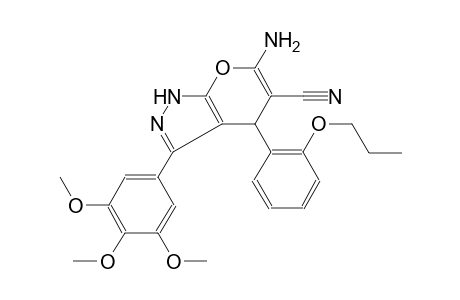 pyrano[2,3-c]pyrazole-5-carbonitrile, 6-amino-1,4-dihydro-4-(2-propoxyphenyl)-3-(3,4,5-trimethoxyphenyl)-