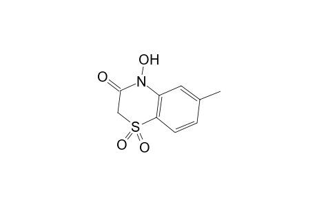 2H-1,4-Benzothiazin-3(4H)-one, 4-hydroxy-6-methyl-, 1,1-dioxide