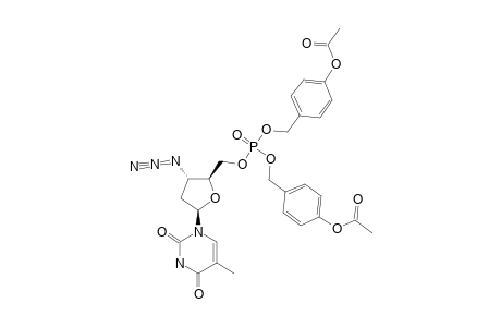 (3'-AZIDO-3'-DEOXYTHYMIDIN-5'-YL)-BIS-(4-ACETOXYBENZYL)-PHOSPHATE