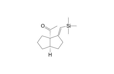 1-{(3aS*,6aR*)-3-[(E)/(Z)-1-(Trimethylsilyl)methylidene]perhydro-3-pentalenyl}-1-ethanone