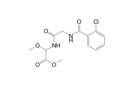 Methyl 2-[N-(o-chlorobenzoyl)glycyl]amino-2-methoxyacetate