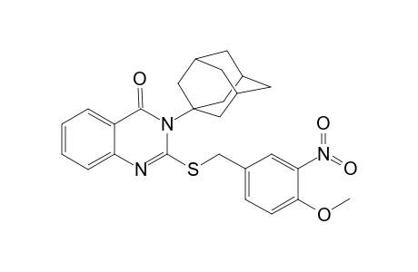3-(adamantan-1-yl)-2-{[(4-methoxy-3-nitrophenyl)methyl]sulfanyl}-3,4-dihydroquinazolin-4-one