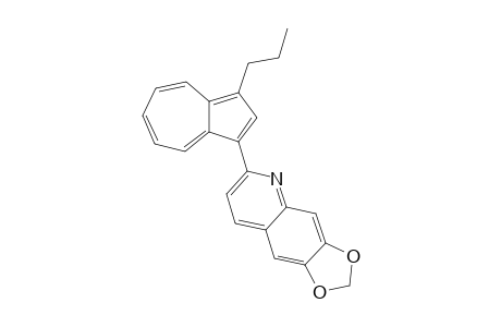 1-( 6',7'-methylenedioxyquinol-2'-yl)-3-propylazulene