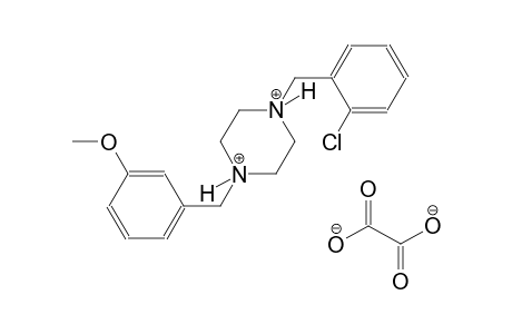 1-(2-chlorobenzyl)-4-(3-methoxybenzyl)piperazinediium oxalate