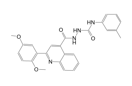 2-{[2-(2,5-dimethoxyphenyl)-4-quinolinyl]carbonyl}-N-(3-methylphenyl)hydrazinecarboxamide