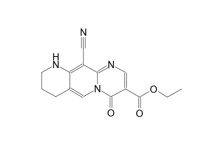4H-Pyrimido[1,2-g]-1,6-naphthyridine-3-carboxylic acid, 7,8,9,10-tetrahydro-11-cyano-4-oxo-, ethyl ester