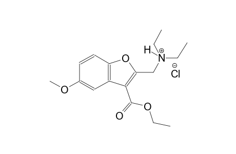 2-benzofuranmethanaminium, 3-(ethoxycarbonyl)-N,N-diethyl-5-methoxy-, chloride
