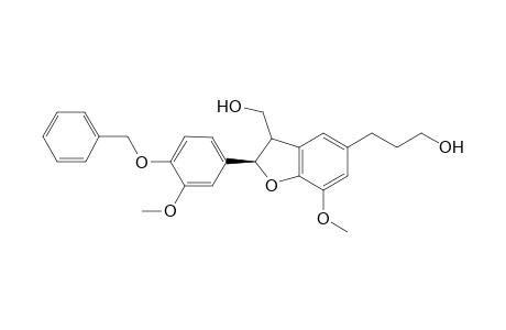 3-[2-(4-Benzyloxy-3-methoxyphenyl)-7-methoxy-3-hydroxymethyl-2, 3-dihydro-1-benzofuran-5-yl]-propan-1-ol