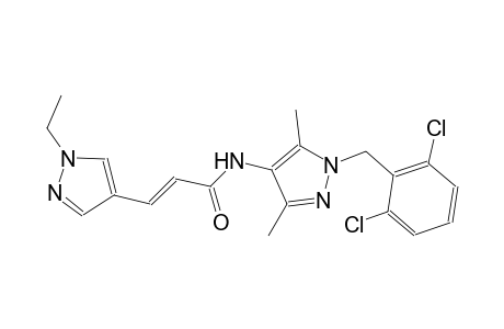 (2E)-N-[1-(2,6-dichlorobenzyl)-3,5-dimethyl-1H-pyrazol-4-yl]-3-(1-ethyl-1H-pyrazol-4-yl)-2-propenamide
