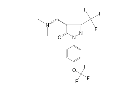 4-[(DIMETHYLAMINO)METHYLENE]-1-[p-(TRIFLUOROMETHOXY)PHENYL]-3-(TRIFLUOROMETHYL)-2-PYRAZOLIN-5-ONE