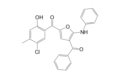 2-{[4-Benzoyl-5-(phenylamino)furan-2-yl]carbonyl}-4-chloro-5-methylphenol