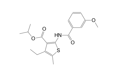 isopropyl 4-ethyl-2-[(3-methoxybenzoyl)amino]-5-methyl-3-thiophenecarboxylate