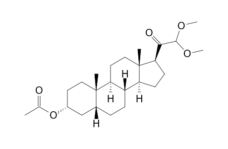 3α-hydroxy-20-oxo-5β-pregnan-21-al, 21-(dimethyl acetal)