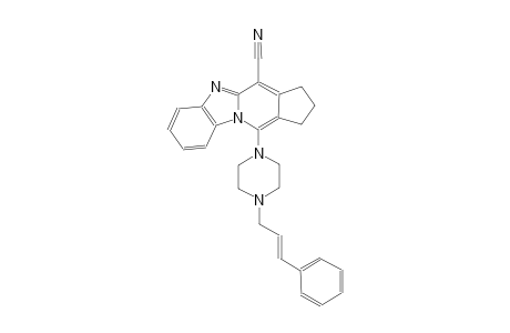 11-{4-[(2E)-3-phenyl-2-propenyl]-1-piperazinyl}-2,3-dihydro-1H-cyclopenta[4,5]pyrido[1,2-a]benzimidazole-4-carbonitrile