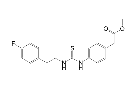 methyl {4-[({[2-(4-fluorophenyl)ethyl]amino}carbothioyl)amino]phenyl}acetate