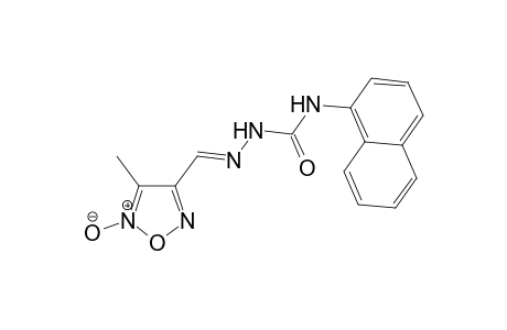 1-(3'-Methyl-1',2',5'-oxadiazol-4'-yl)methylidene]-4-(1"-naphthyl)-semicarbazide - N(2)-Oxide