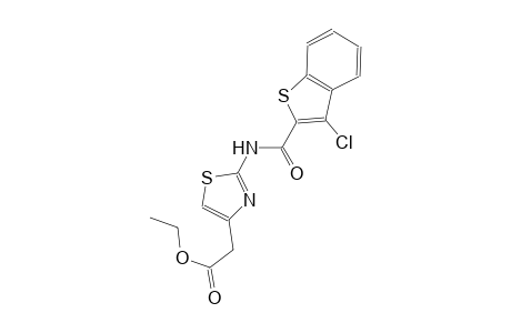ethyl (2-{[(3-chloro-1-benzothien-2-yl)carbonyl]amino}-1,3-thiazol-4-yl)acetate