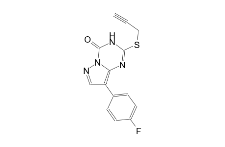 pyrazolo[1,5-a][1,3,5]triazin-4(3H)-one, 8-(4-fluorophenyl)-2-(2-propynylthio)-