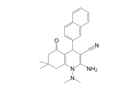 2-Amino-1-(dimethylamino)-5-keto-7,7-dimethyl-4-(2-naphthyl)-6,8-dihydro-4H-quinoline-3-carbonitrile