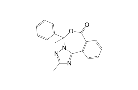 8-Methyl-8-phenyl-4,5-(1',3'-butadiene-1',4'-diyl)-5H,7H-1,2,4-triazolo[1,5-c]-(1,3)-oxazepin-6-one