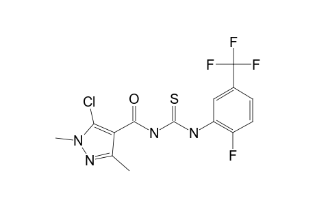 1-[2-FLUORO-5-(TRIFLUOROMETHYL)-PHENYL]-3-(5-CHLORO-1,3-DIMETHYL-1H-PYRAZOLE-4-CARBONYL)-THIOUREA
