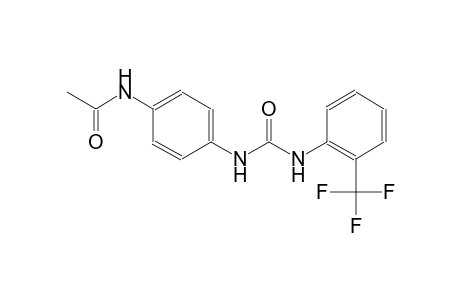 N-[4-({[2-(trifluoromethyl)anilino]carbonyl}amino)phenyl]acetamide