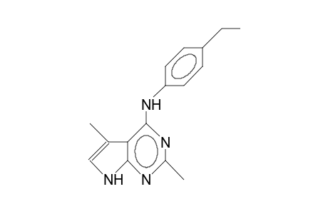 N-(4-Ethyl-phenyl)-2,5-dimethyl-7H-pyrrolo(2,3-D)pyrimidin-4-amine