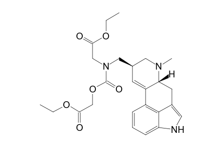 N-(ethoxycarbonylmethyl)-N-(ethoxycarbonylmethyloxycarbonyl)lysergamine