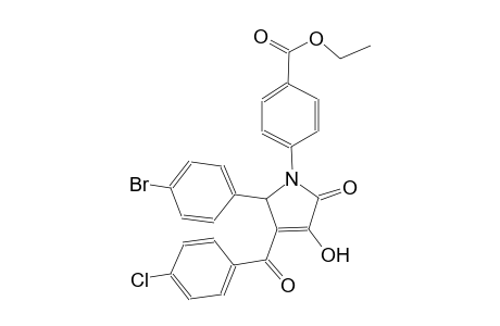 ethyl 4-[2-(4-bromophenyl)-3-(4-chlorobenzoyl)-4-hydroxy-5-oxo-2,5-dihydro-1H-pyrrol-1-yl]benzoate