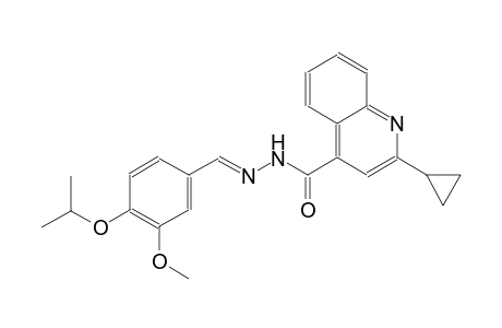 2-cyclopropyl-N'-[(E)-(4-isopropoxy-3-methoxyphenyl)methylidene]-4-quinolinecarbohydrazide